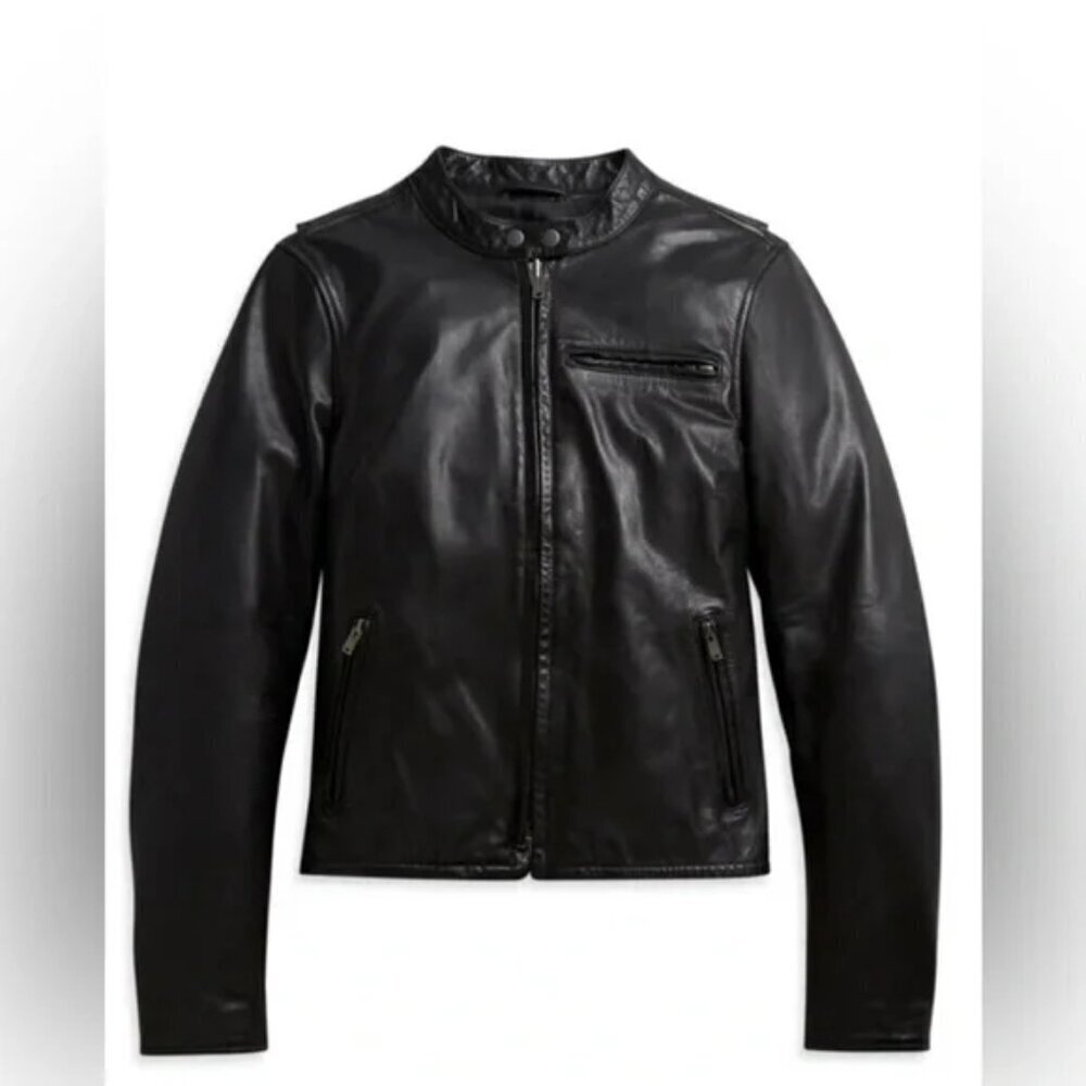 Authentic Womens Harley Davidson Black Leather Jacket 97011-21vw Xs Nwt